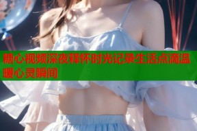 糖心视频深夜释怀时光记录生活点滴温暖心灵瞬间